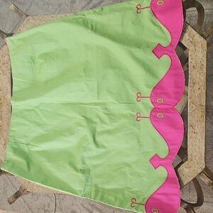 Lilypod Green and Pink Women's Skirt Size 6